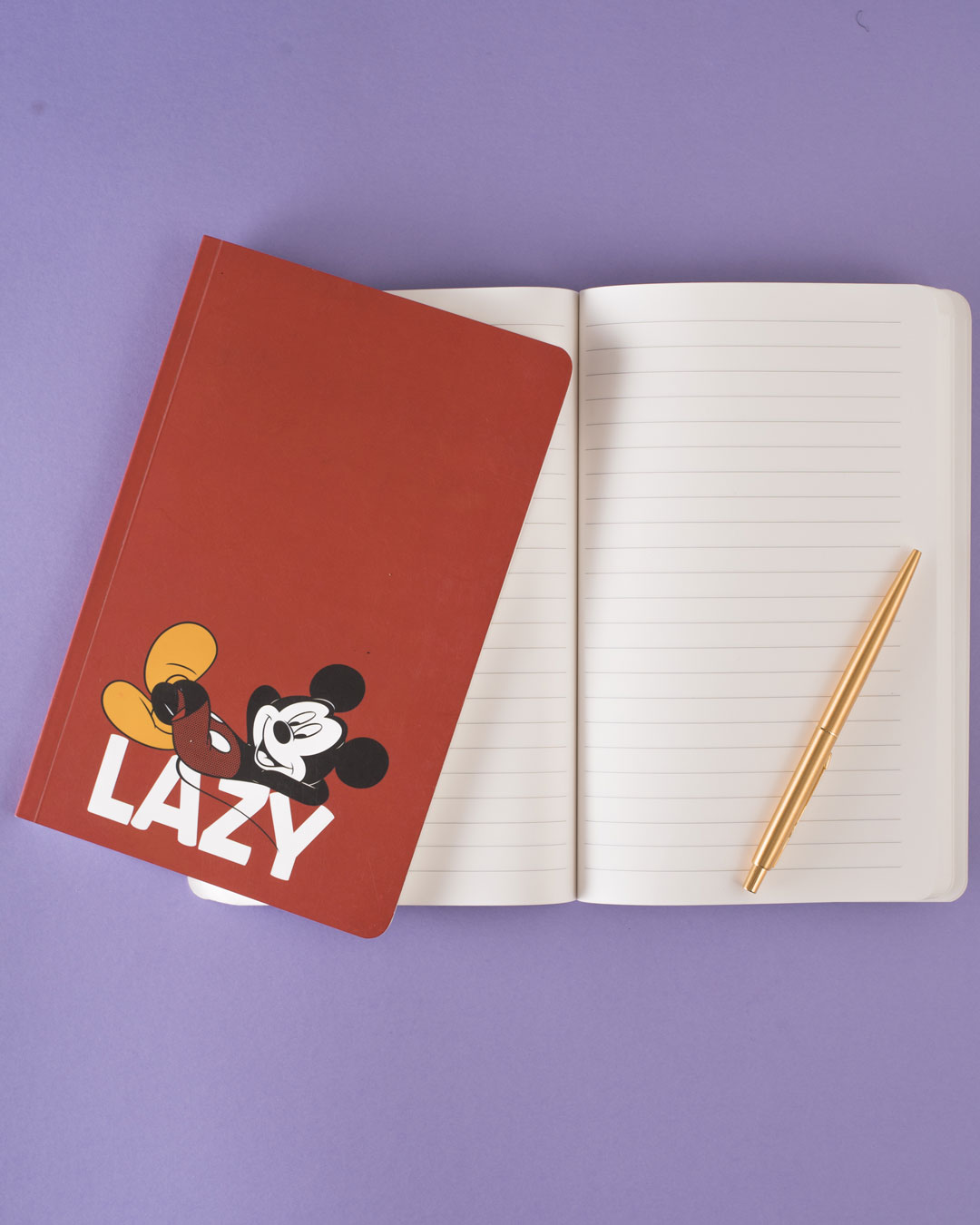 Shop Lazy Mickey Notebook (DL)-Back