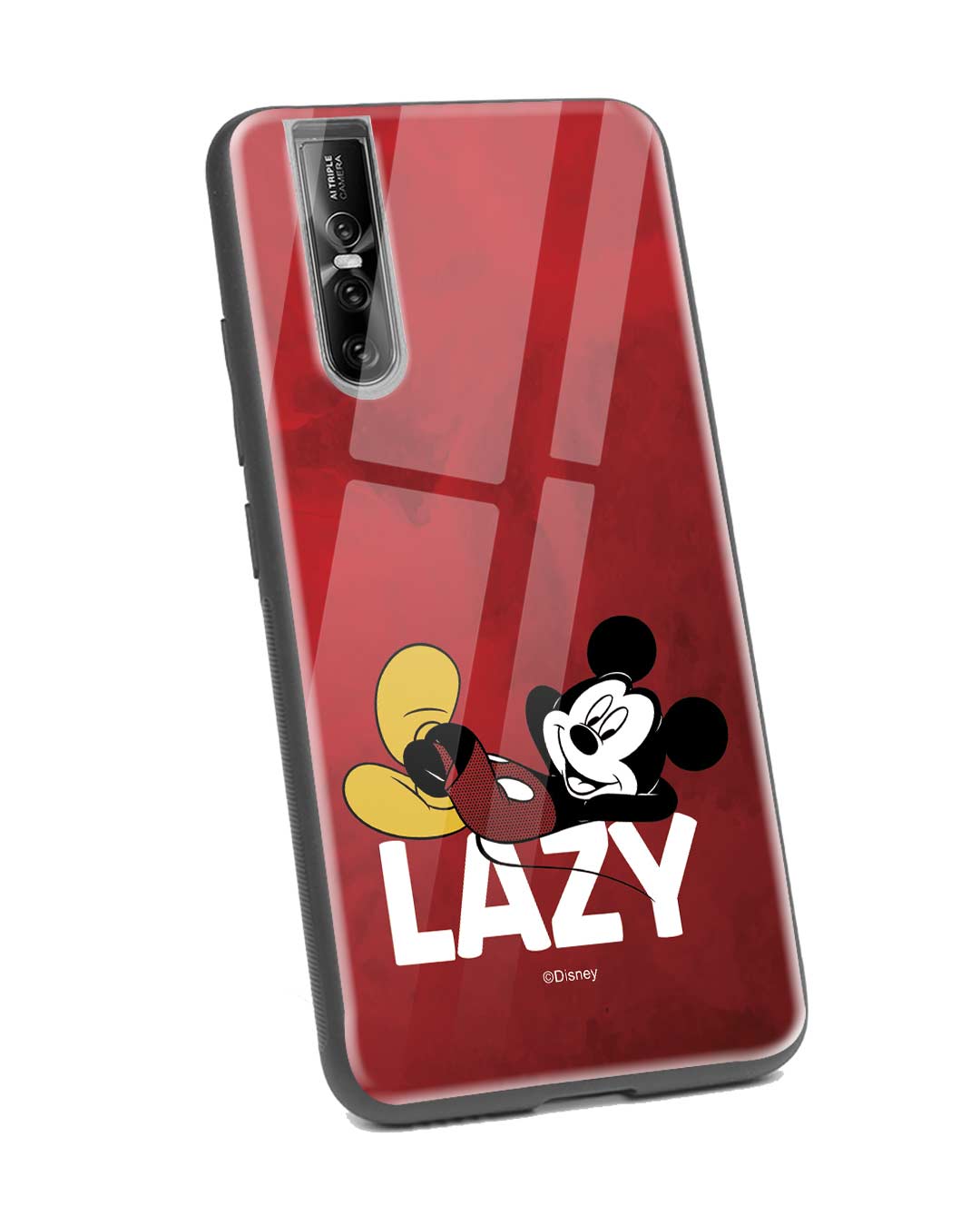 Shop Lazy Mickey Vivo V15 Pro Glass Mobile Cover-Back