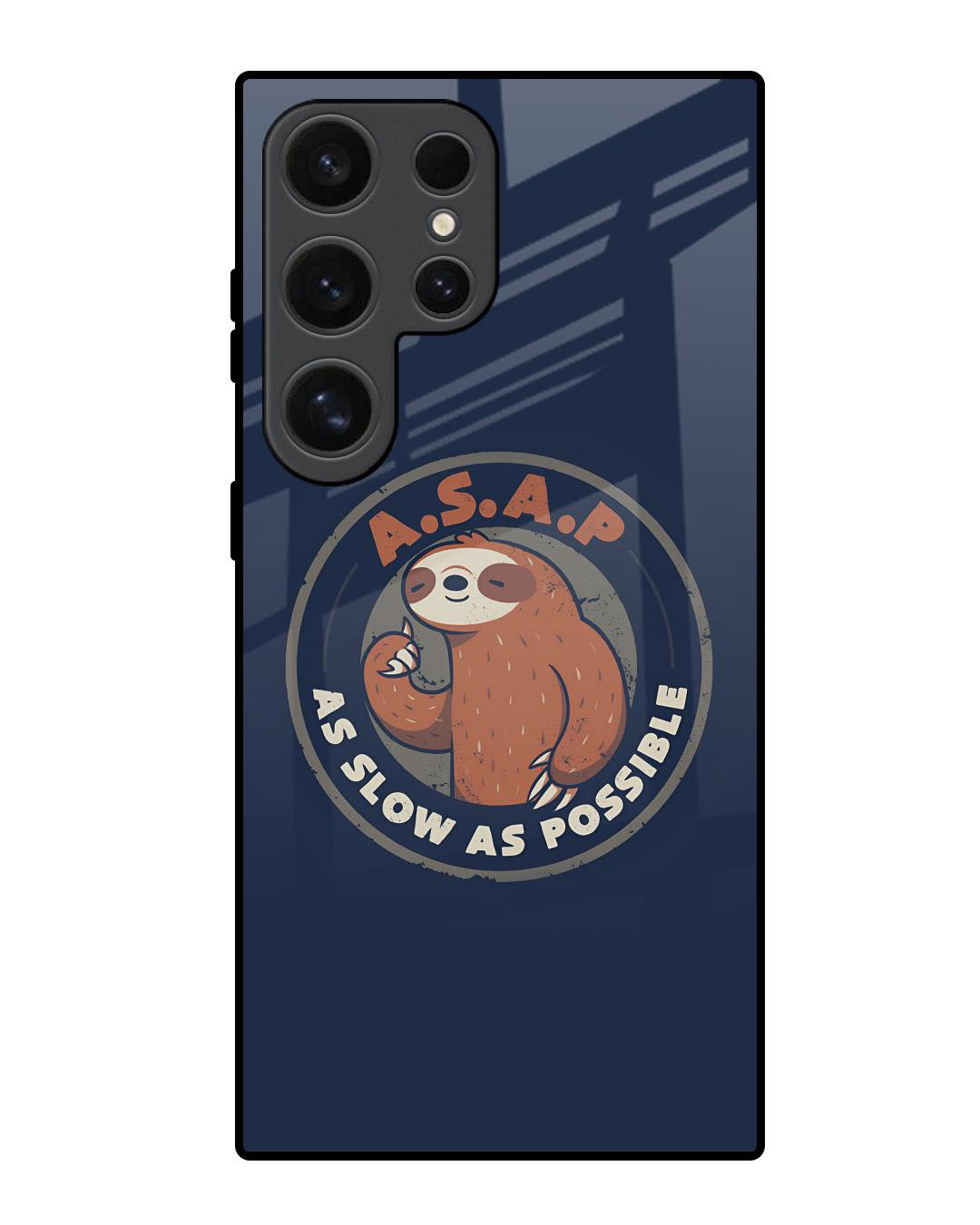 Buy Lazy Sloth Premium Glass Case for Samsung Galaxy S24 Ultra 5G ...