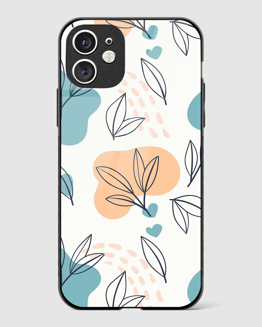 Buy Leaf Line Floral Premium Glass Case for Apple iPhone 11 Online in