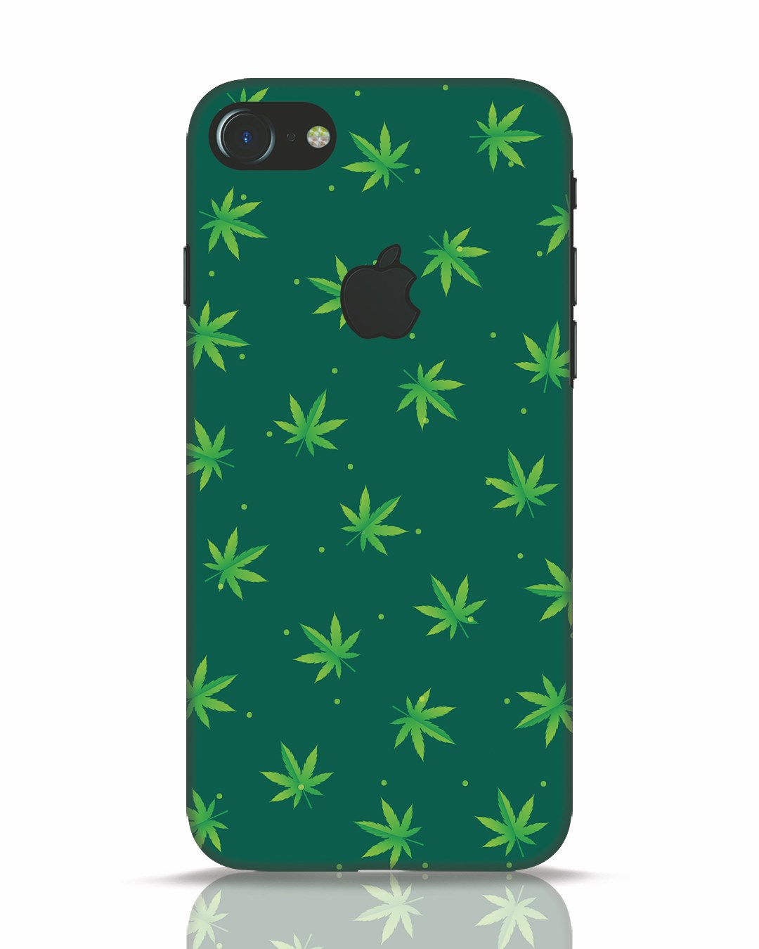 Buy Leaf Pattern iPhone 7 Logo Cut Mobile Cover for Unisex Online at ...