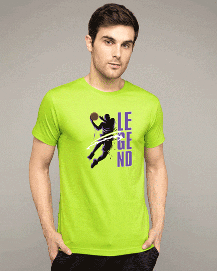 

Legend 24 Half Sleeve T-Shirt Men' Printed T-Shirts Bewakoof.com, Green