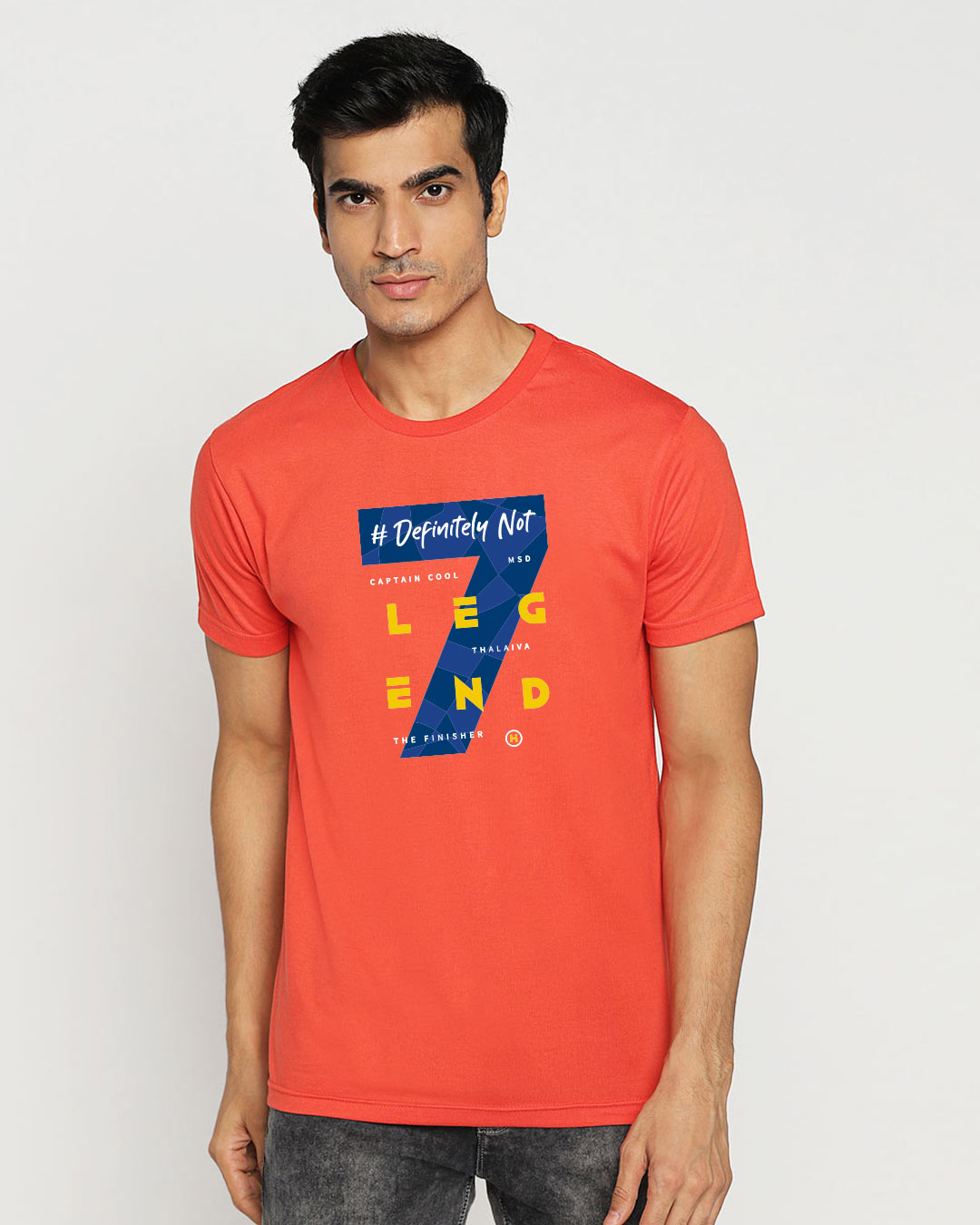 Shop Legend 7 Half Sleeve T-Shirt Oxyfire-Back