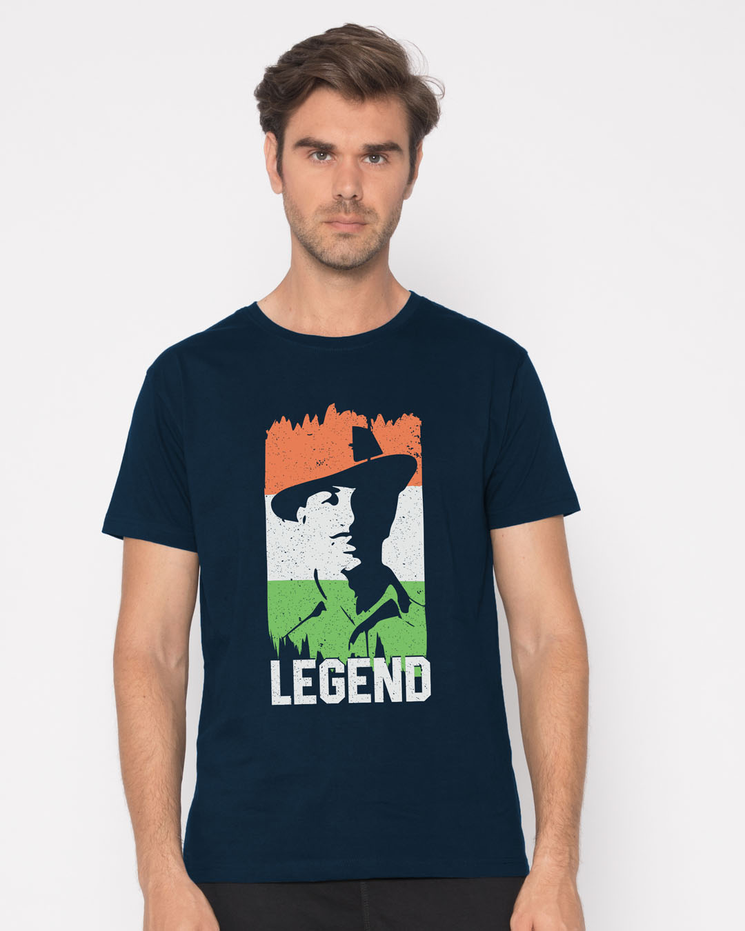 Shop Legend Bhagat Singh Half Sleeve T-Shirt-Back