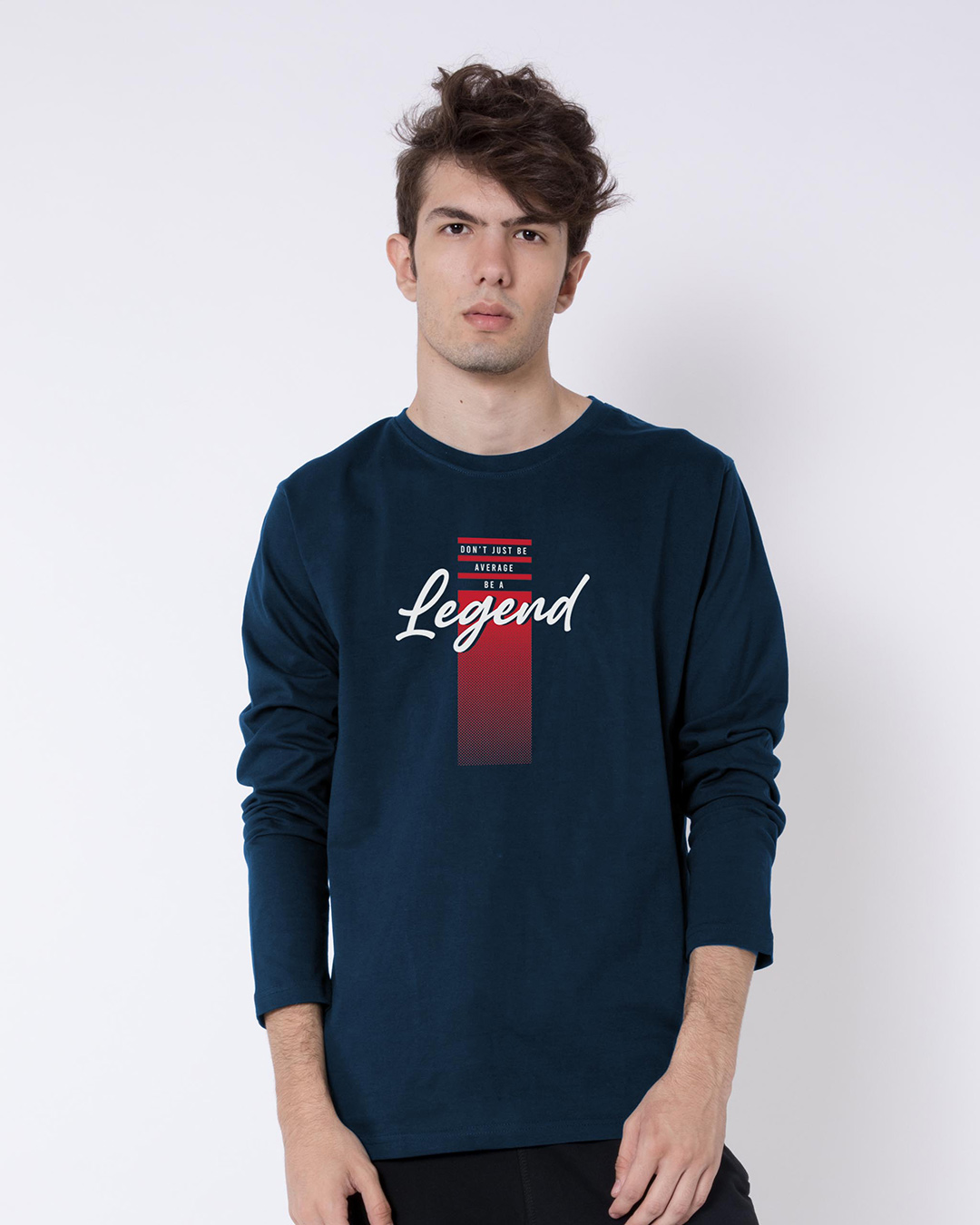 

Legend Panel Full Sleeve T-Shirt Navy Blue Men' Printed Full Sleeve T-Shirt Bewakoof.com