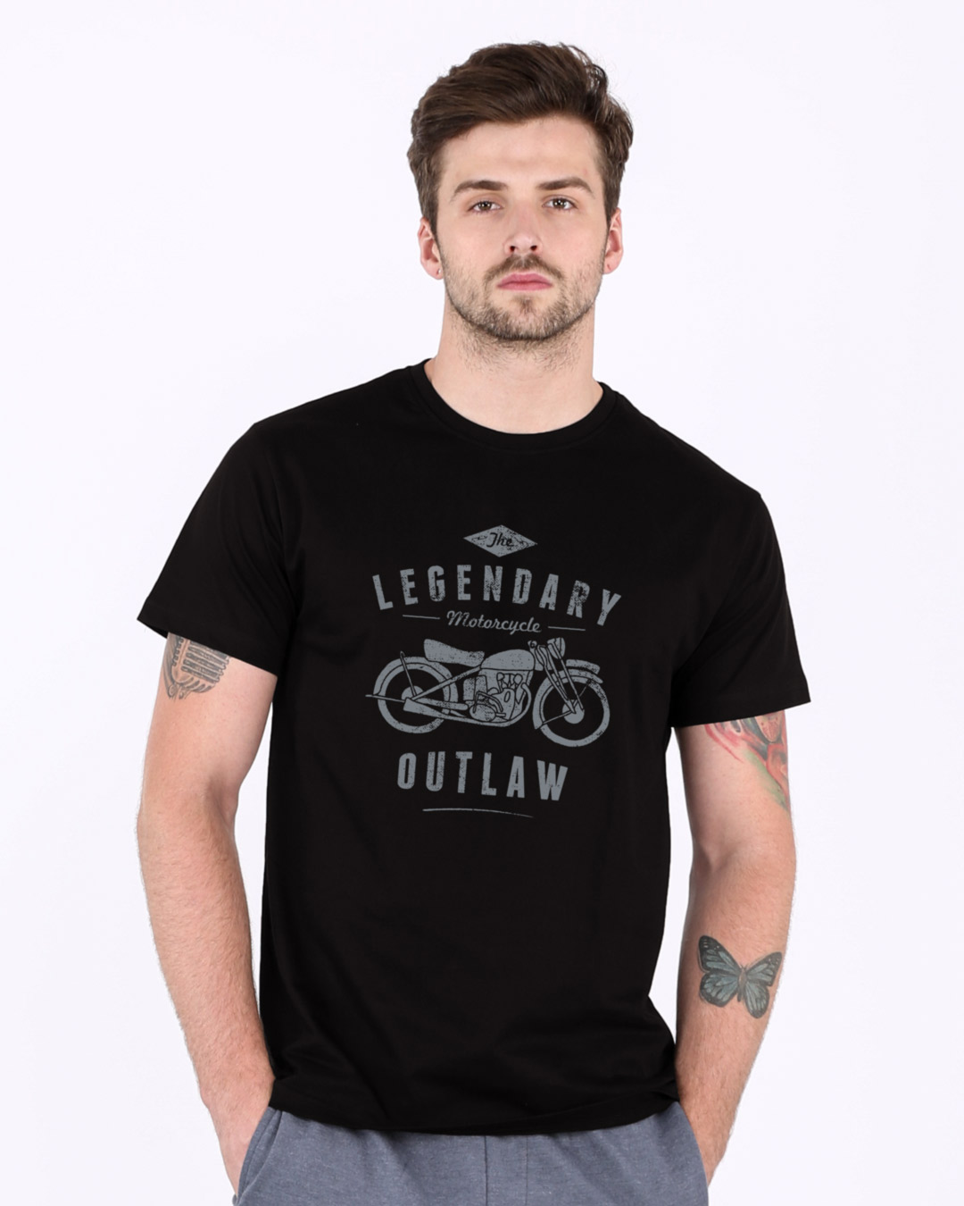 Shop Legendary Outlaw Half Sleeve T-Shirt-Back