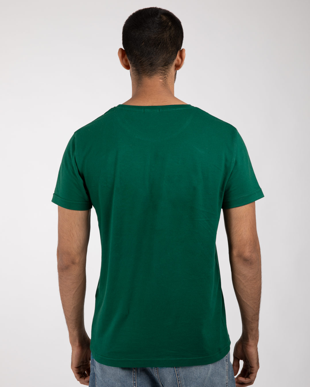 Shop Legends Never Stop Half Sleeve T-Shirt Dark Forest Green-Back