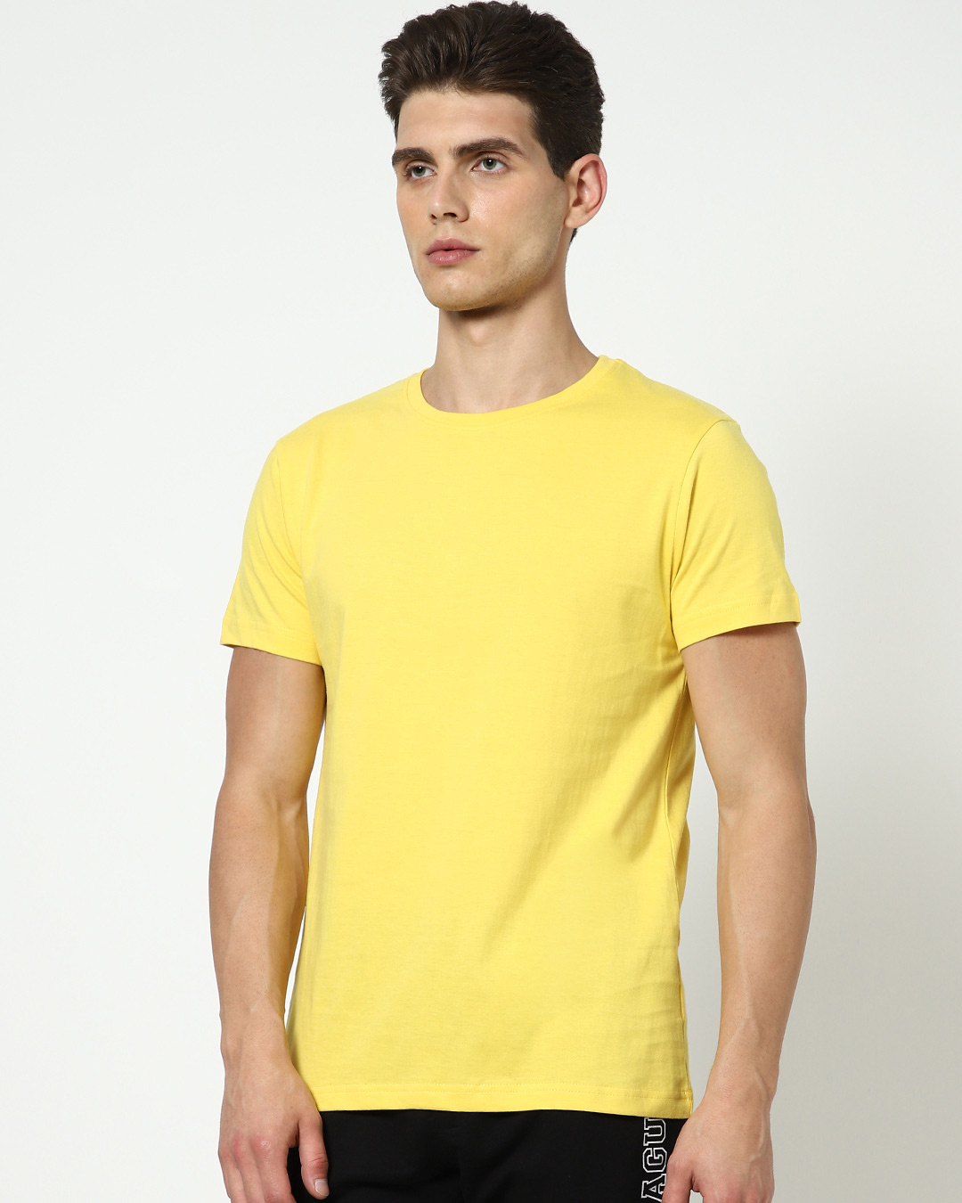 Shop Men's Yellow T-shirt-Back