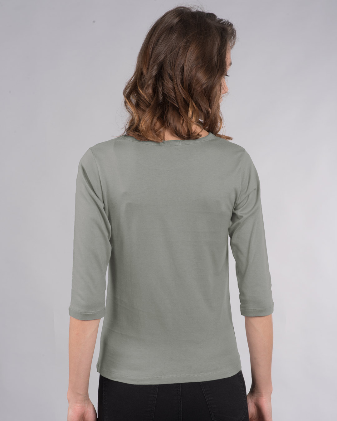 Shop Let It Beee Round Neck 3/4th Sleeve T-Shirt-Back