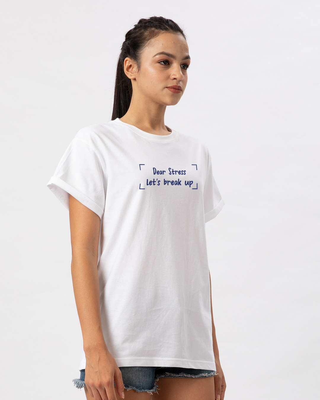 Shop Let's Break Up Boyfriend T-Shirt-Back