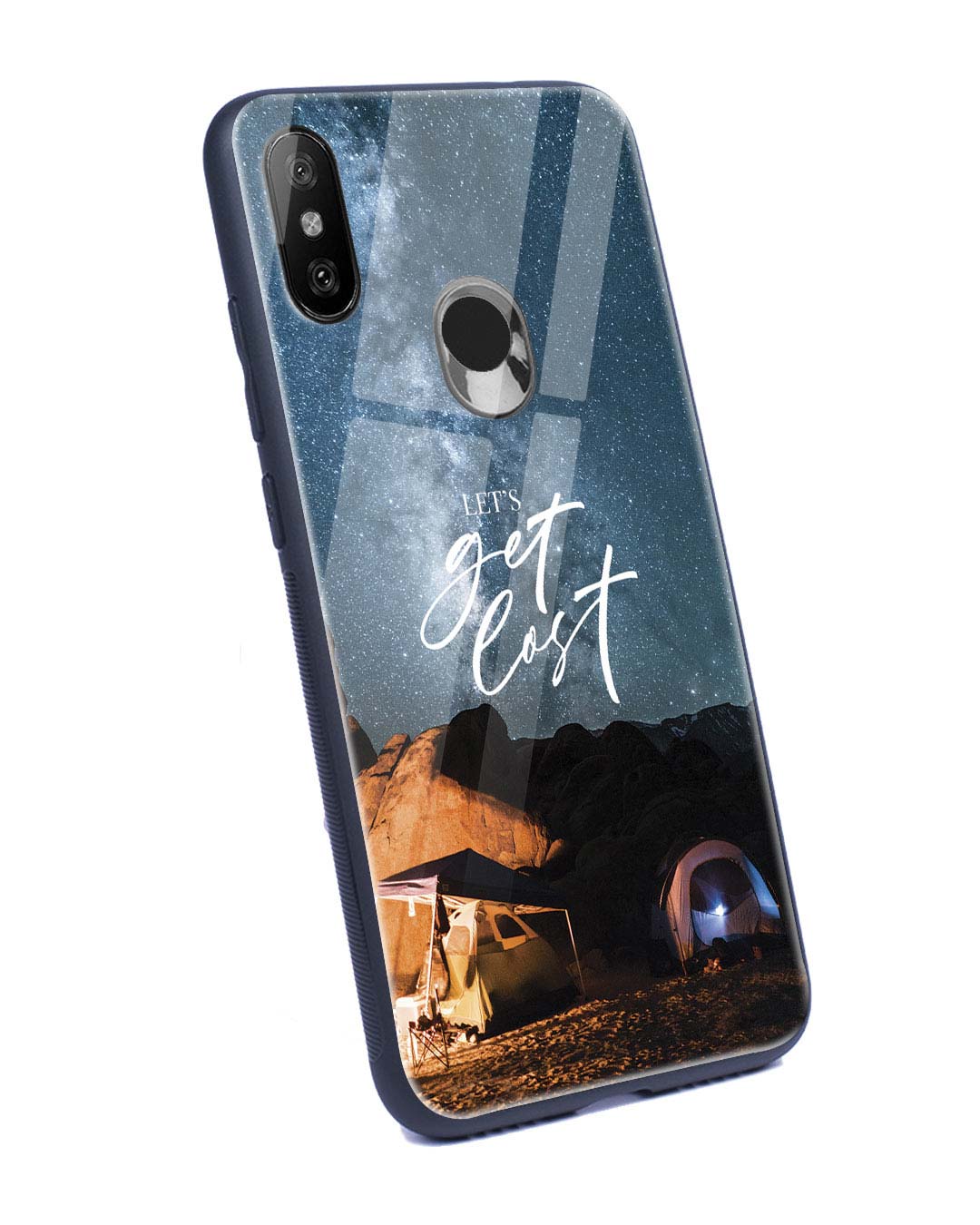 Shop Lets Get Lost Space Xiaomi Redmi Note 6 Pro Glass Mobile Cover-Back