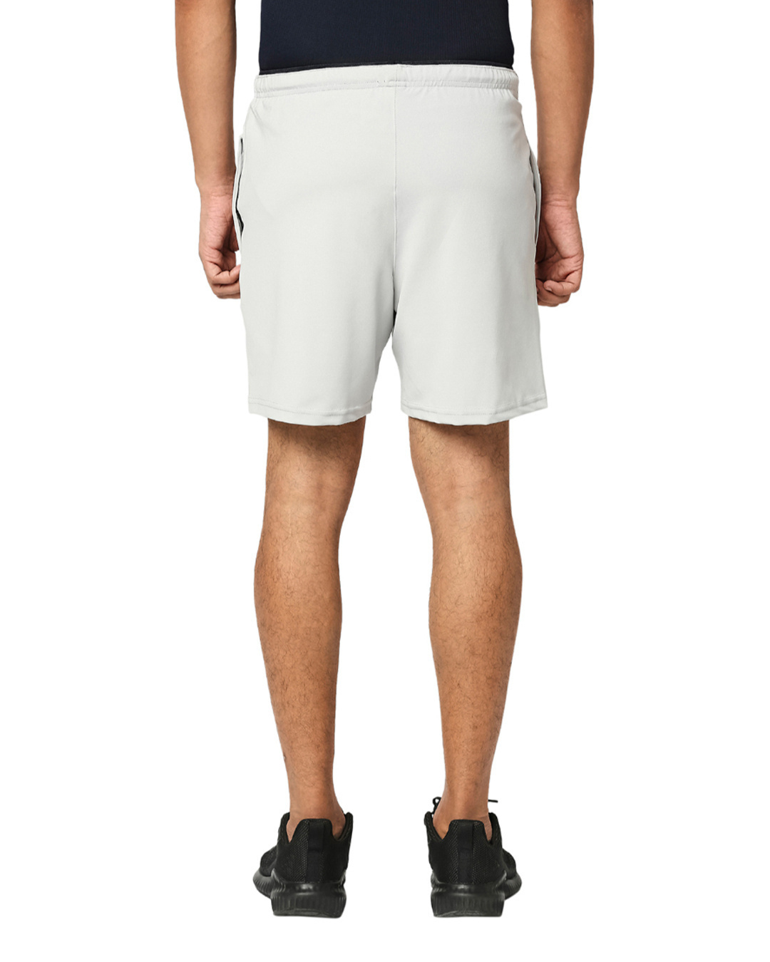 Shop Light Grey Active Shorts for Men-Back