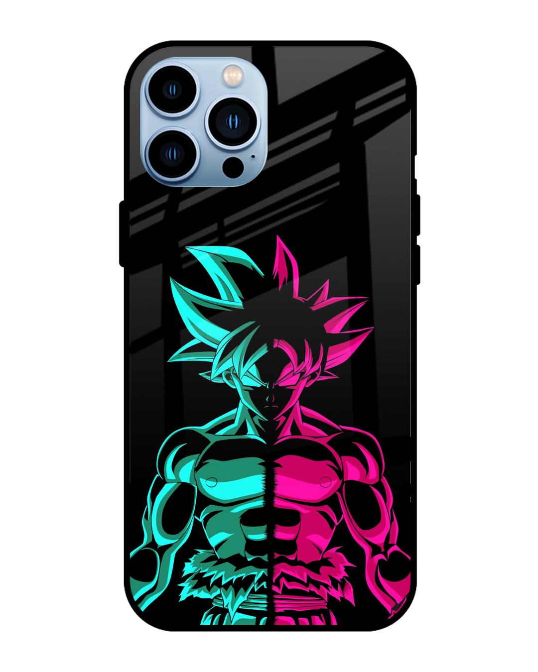 Shop Light On Goku Premium Glass Case for Apple iPhone 13 Pro Max (Shock Proof,Scratch Resistant)-Front