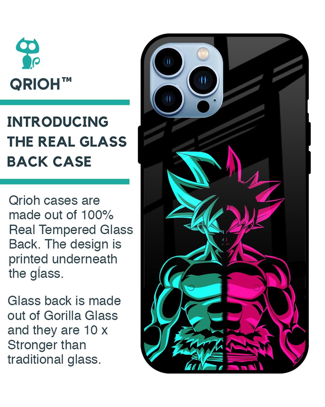 Shop Light On Goku Premium Glass Case for Apple iPhone 13 Pro Max (Shock Proof,Scratch Resistant)-Back