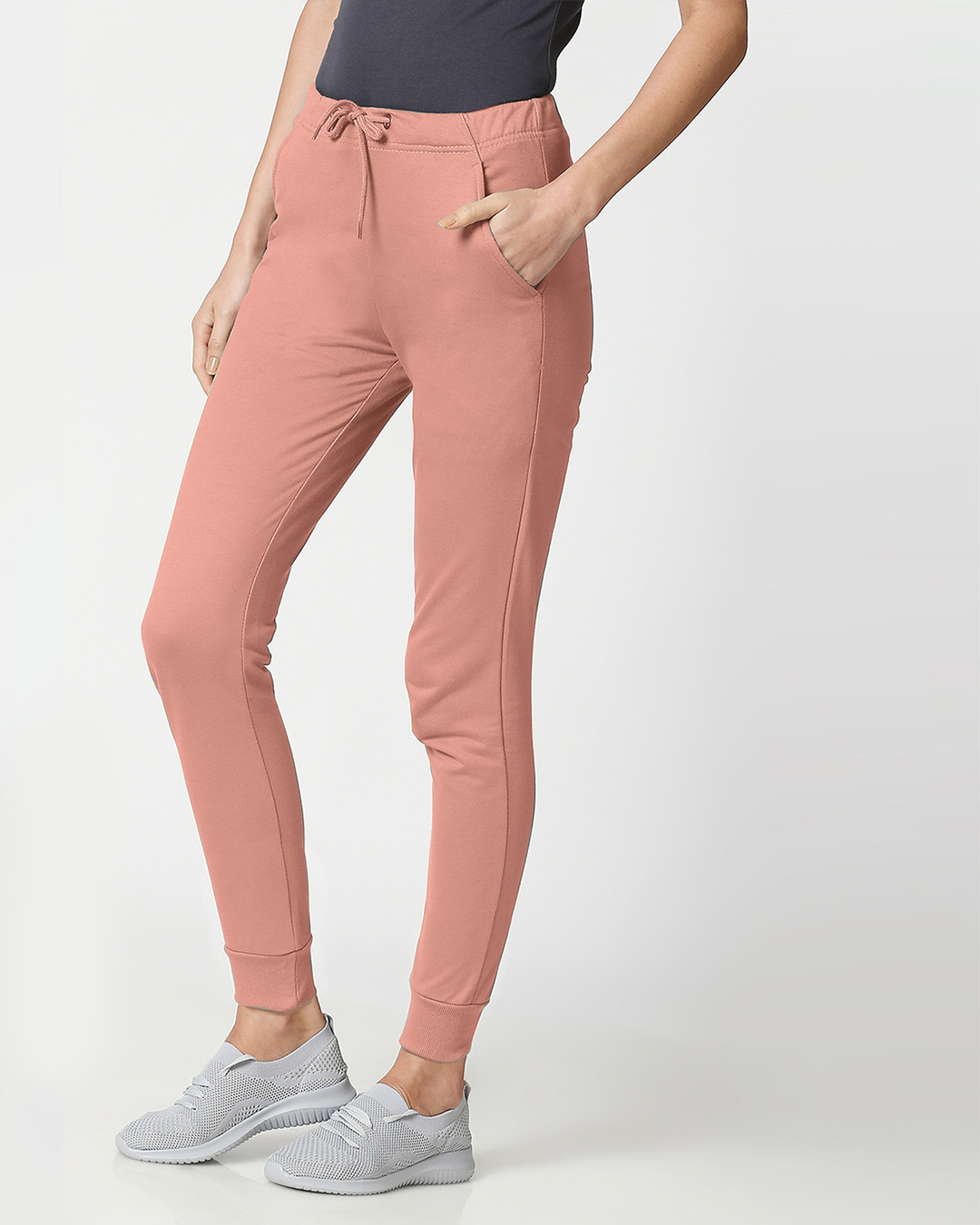 Shop Women's Pink Joggers-Back