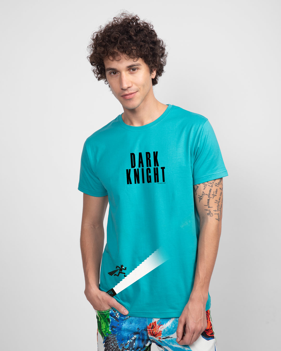 Shop Lightrun Half Sleeve T-Shirt Tropical Blue-Back