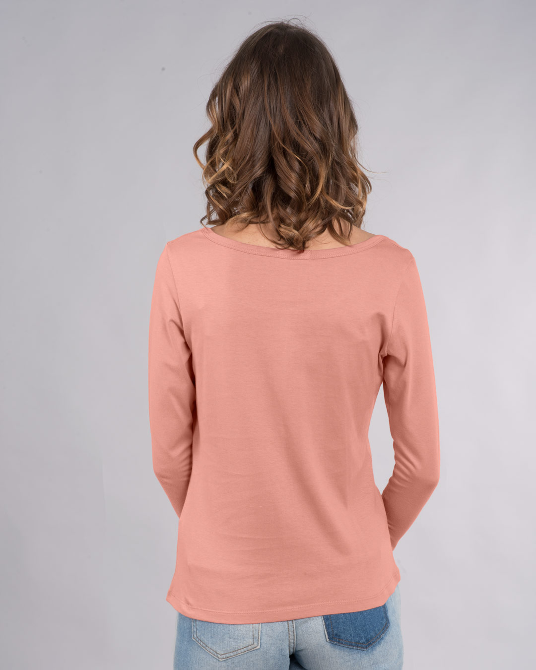 Shop Likeicare Scoop Neck Full Sleeve T-Shirt-Back
