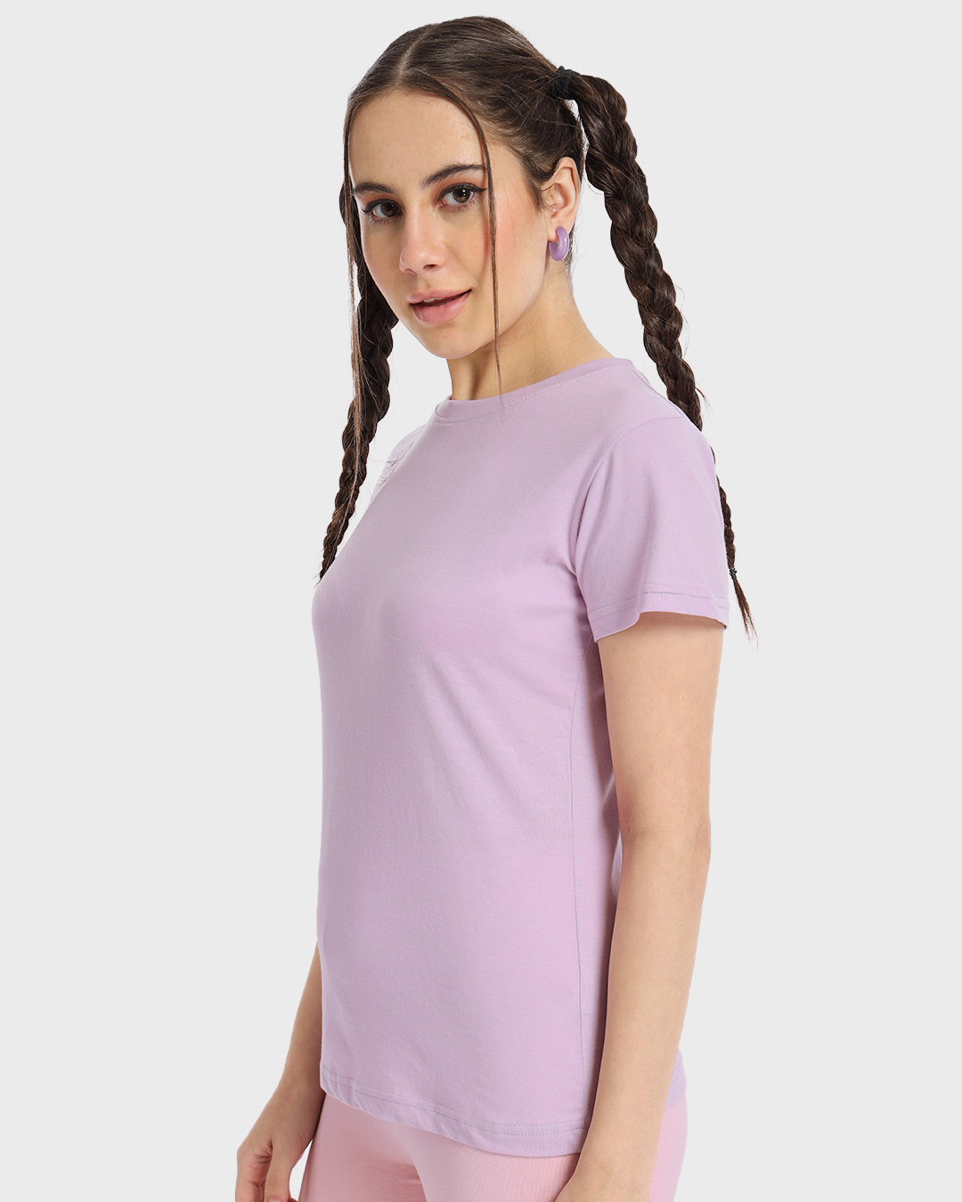 Shop Women's Lilac Bloom T-Shirt-Back