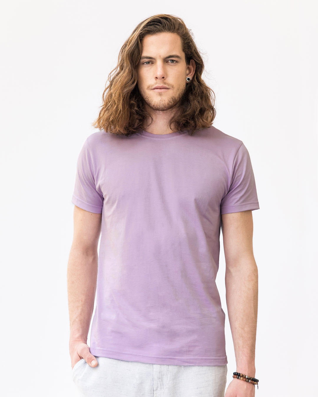 Shop Lilac Breeze Half Sleeve T-Shirt-Back