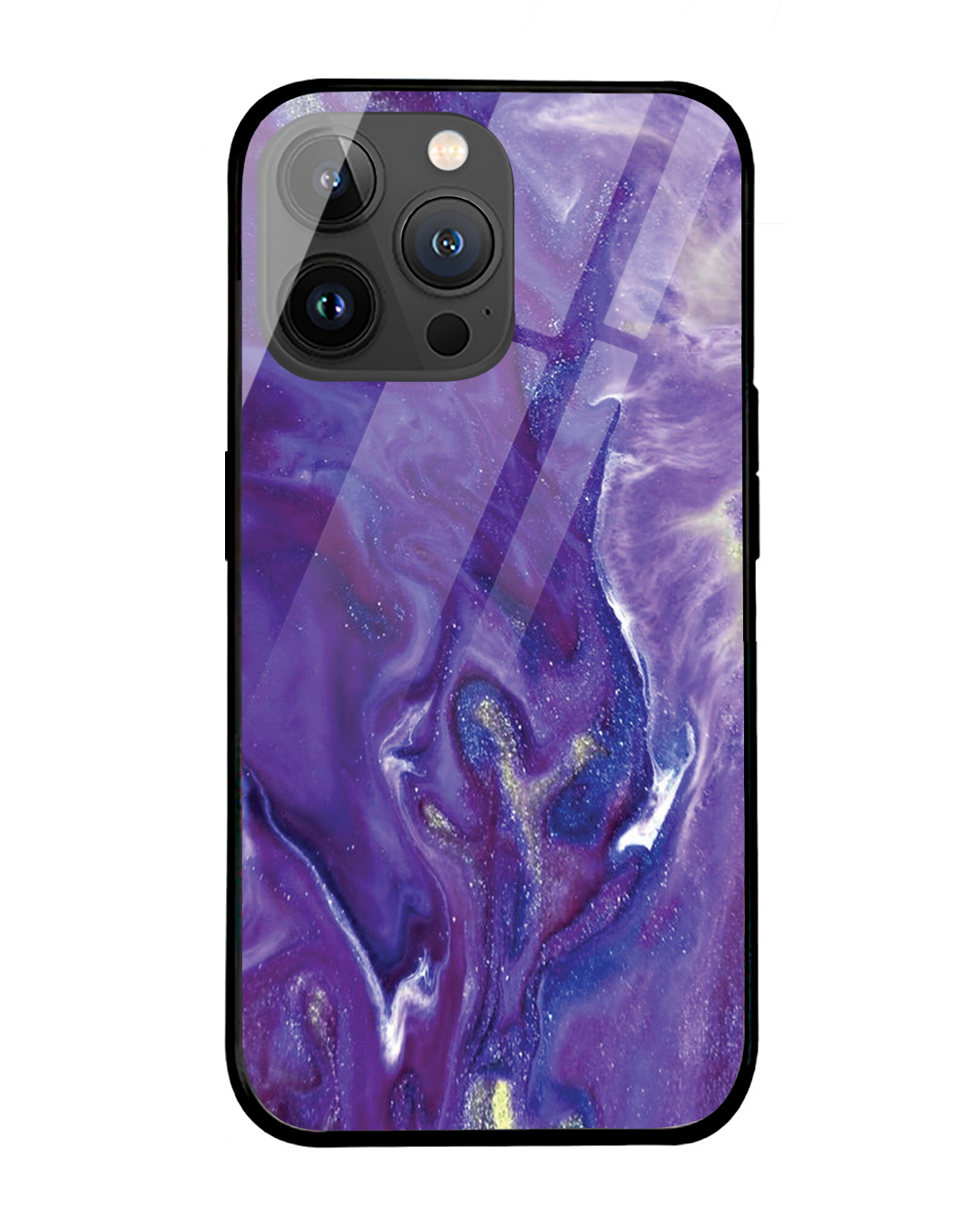 Buy Lilac Resin Texture Premium Glass Cover for Apple iPhone 14 Pro Max ...