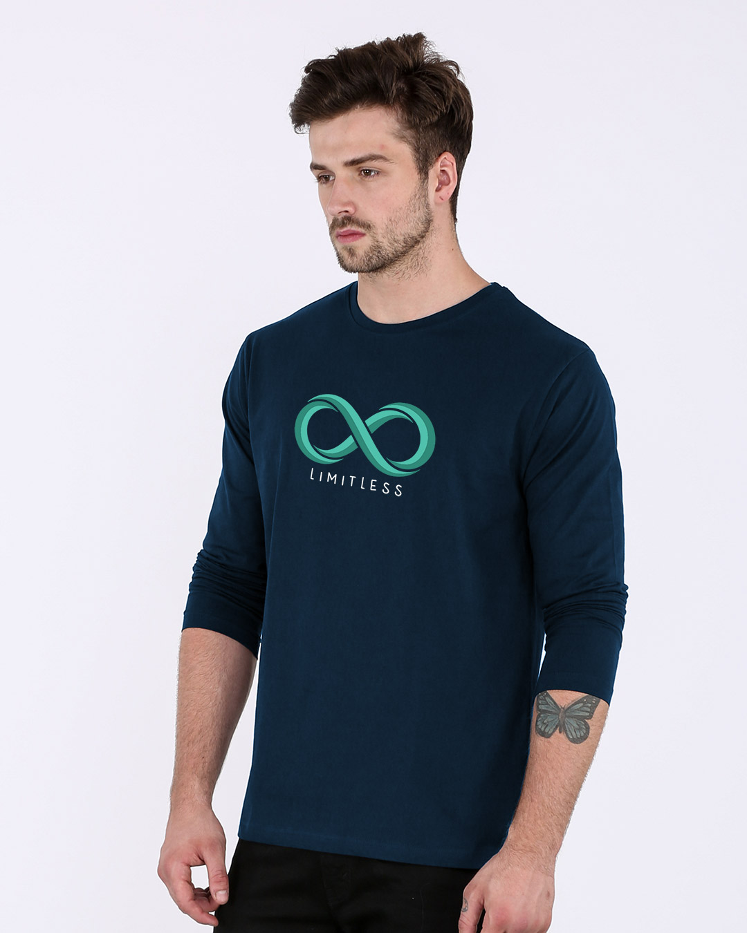 Shop Limitless Infinity Full Sleeve T-Shirt-Back