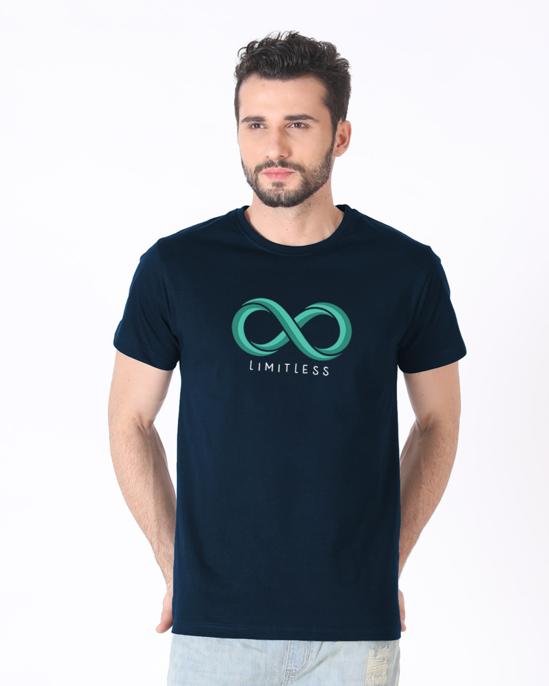 Shop Limitless Infinity Half Sleeve T-Shirt-Back