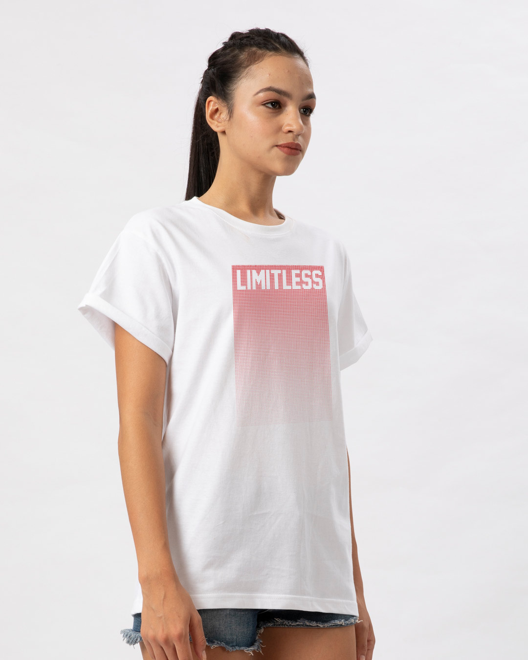 Shop Limitless Ombre Boyfriend T-Shirt-Back