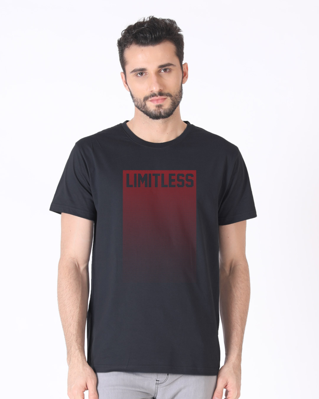 Shop Limitless Ombre Half Sleeve T-Shirt-Back