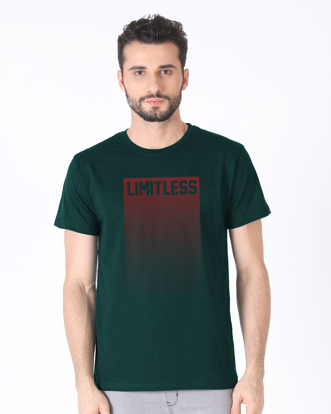 Shop Limitless Ombre Half Sleeve T-Shirt-Back