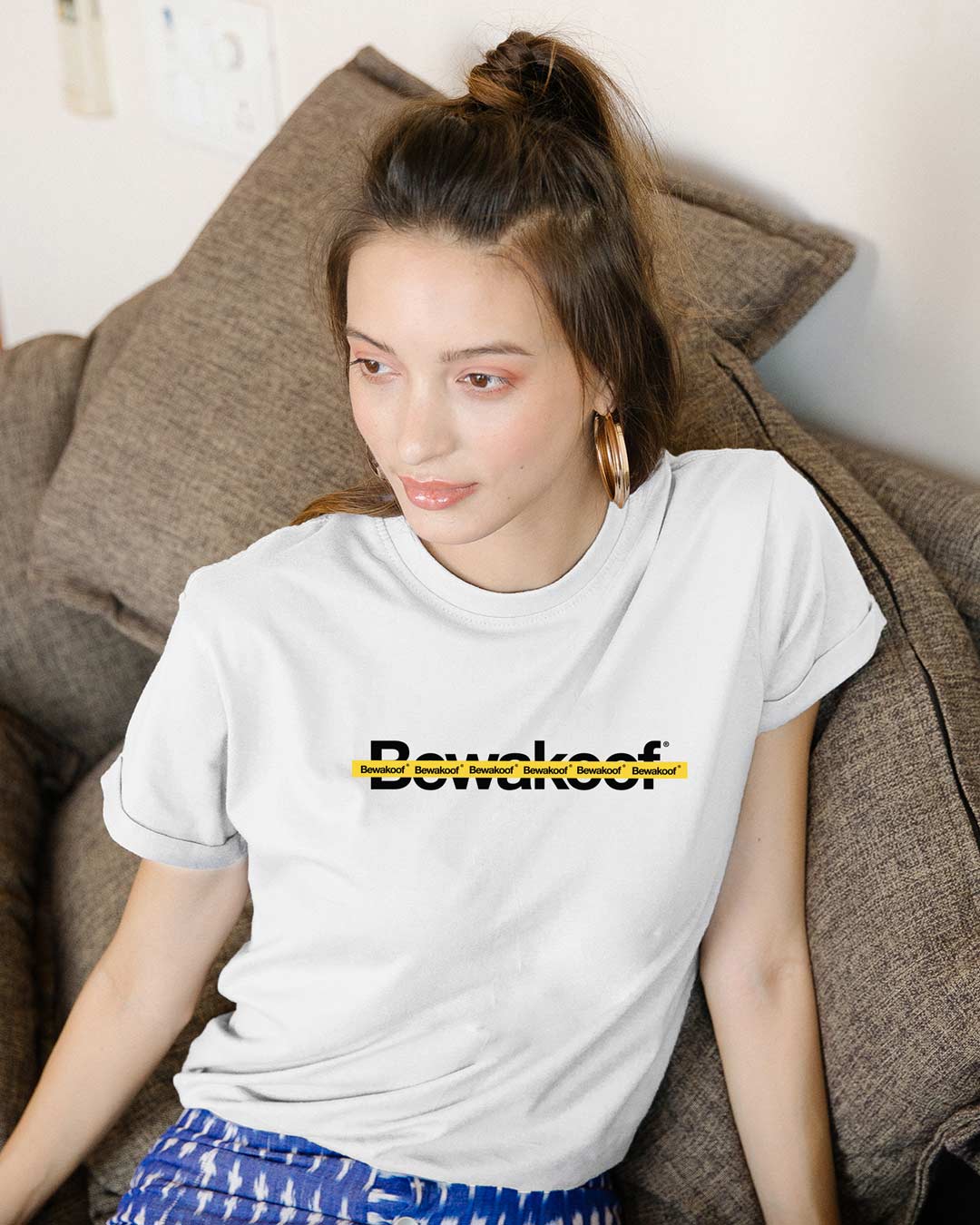 Buy Line Boyfriend TShirt Online at Bewakoof