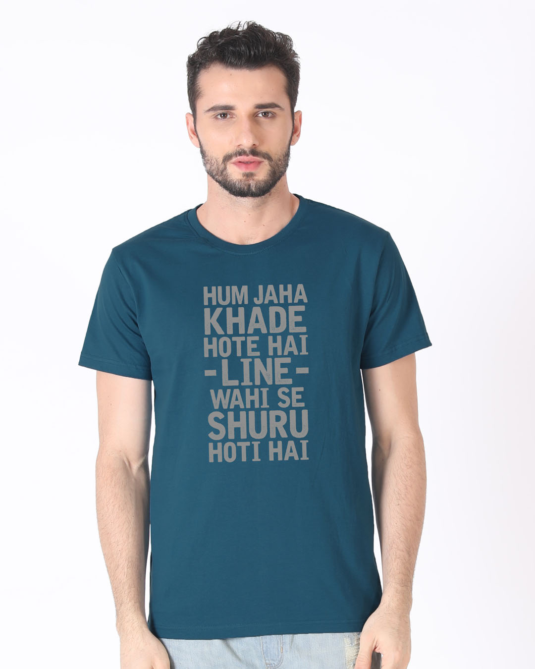 Shop Line Wahi Se Half Sleeve T-Shirt-Back
