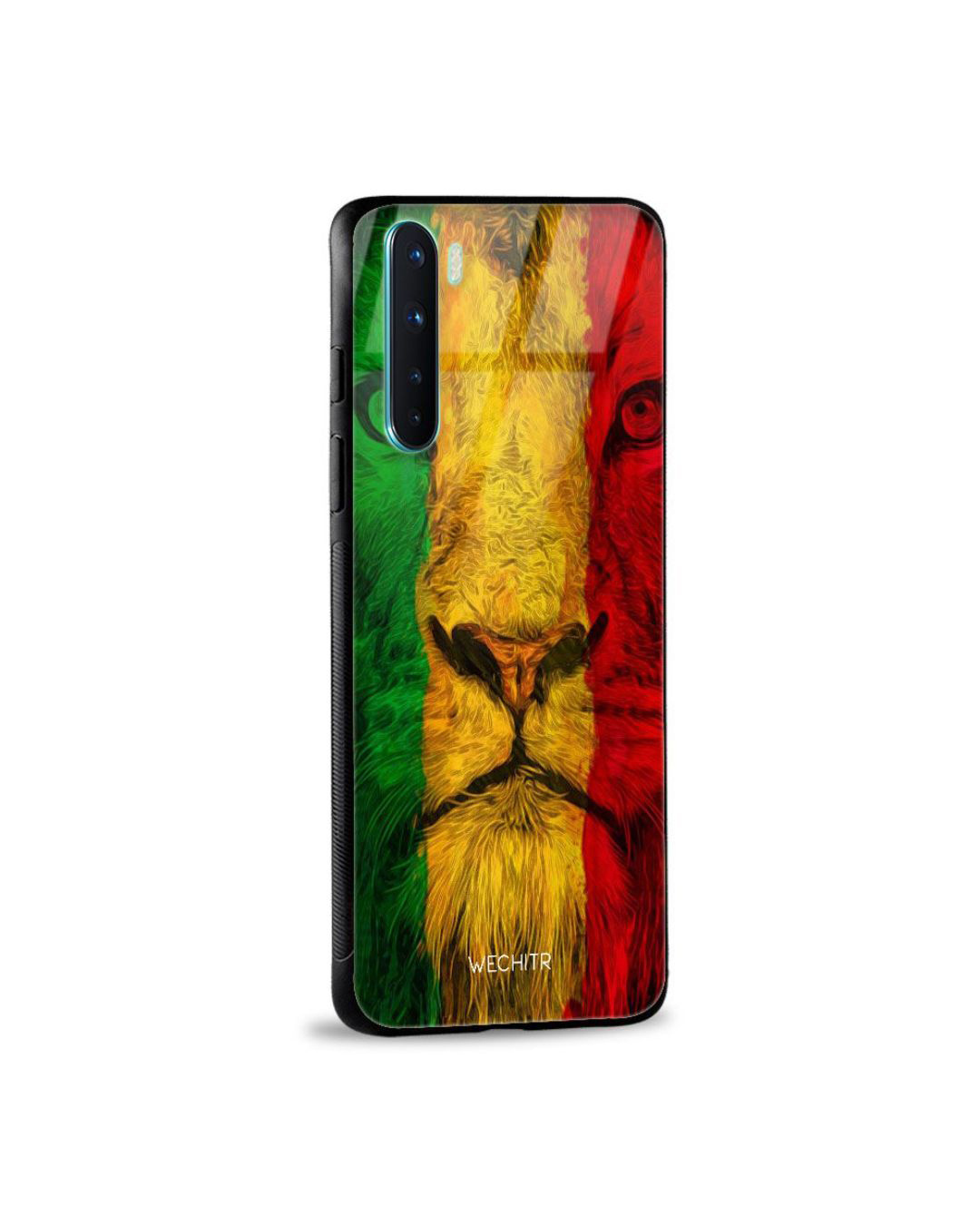 Shop Lion Printed Premium Glass Cover for OnePlus Nord (Shock Proof, Lightweight)-Back