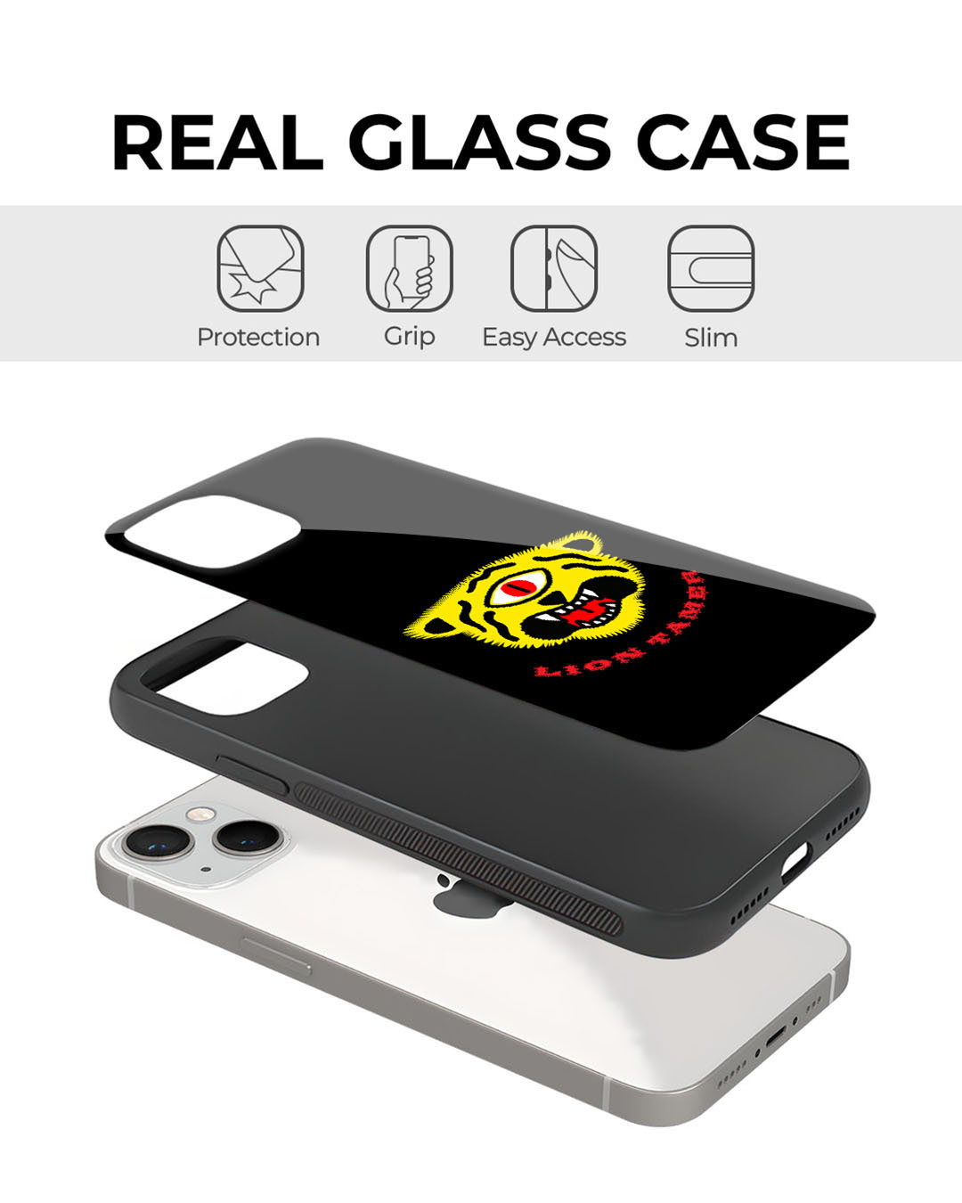 Shop Lion Tamer Premium Glass Cover for Apple iPhone XR-Back