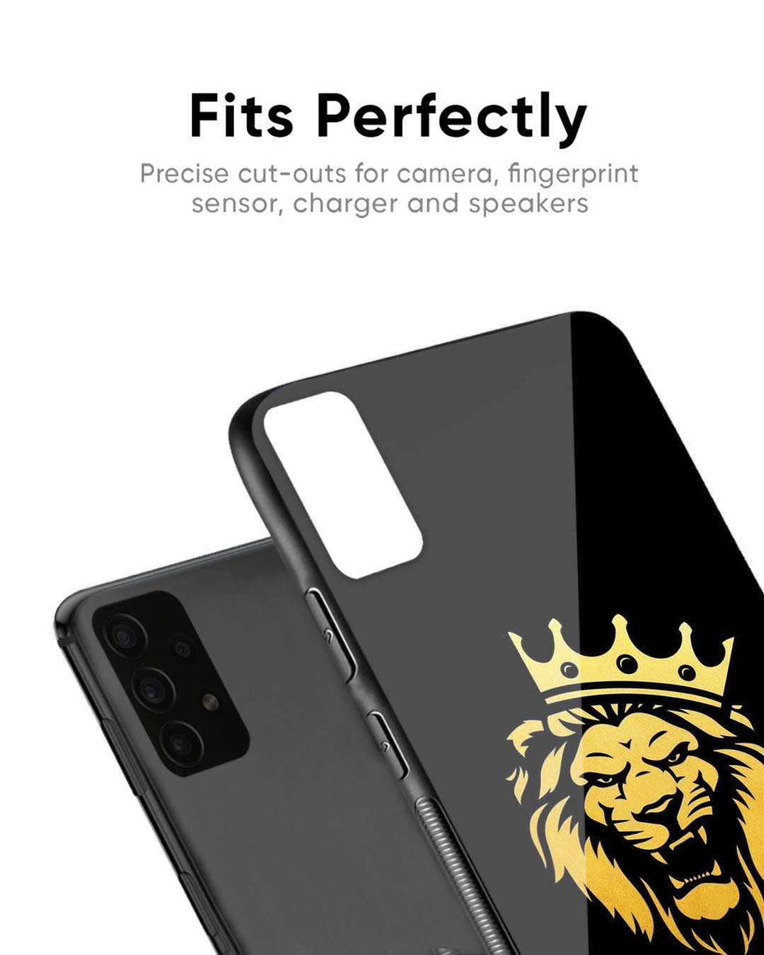 Shop Lion The King Premium Glass Case for Realme 11 Pro+ 5G (Shock Proof, Scratch Resistant)-Back