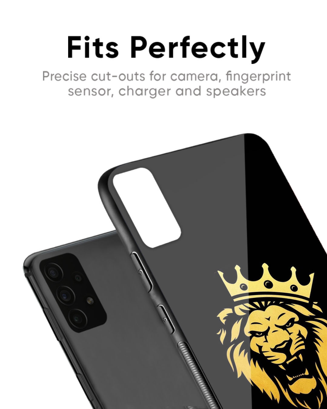 Shop Lion The King Premium Glass Case for Redmi Note 12 Pro+ 5G (Shock Proof, Scratch Resistant)-Back