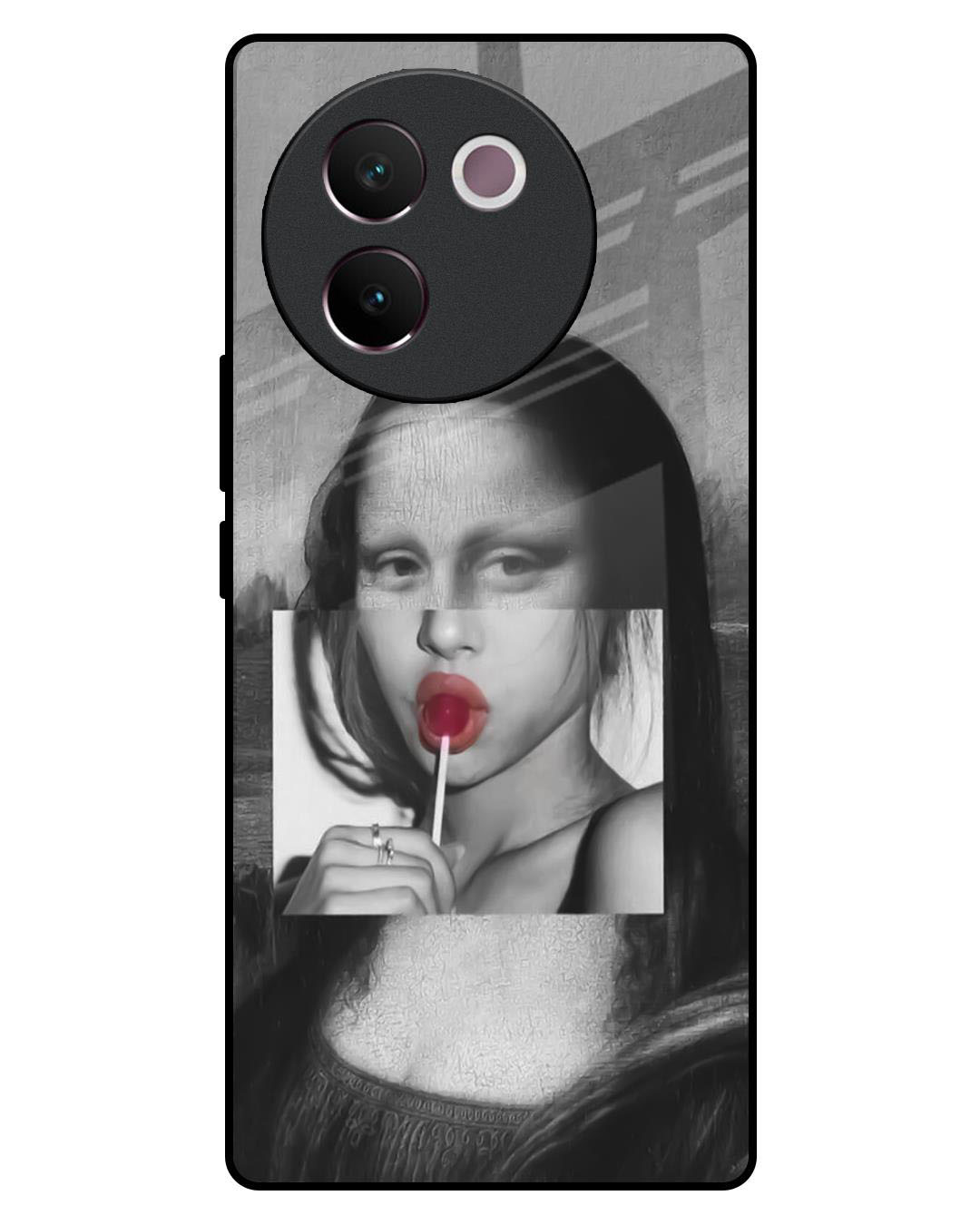 Buy Lisa Pop Premium Glass Case for Vivo V30e (Shock Proof, Scratch