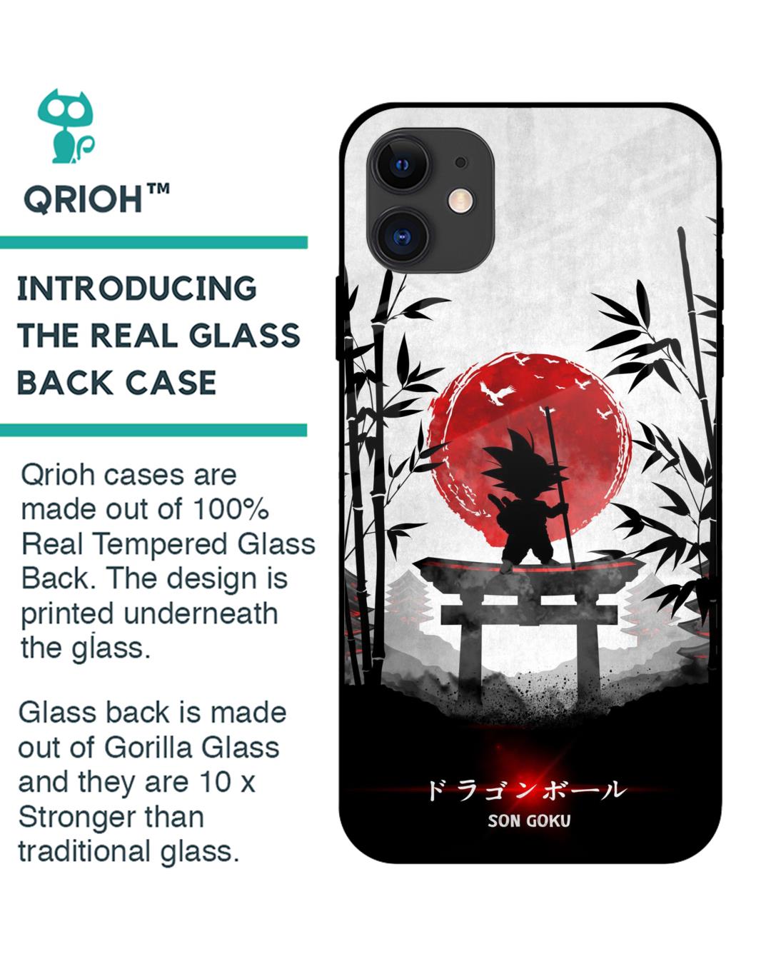 Shop Little Goku Japanese Premium Glass Case for Apple iPhone 12 Mini (Shock Proof,Scratch Resistant)-Back
