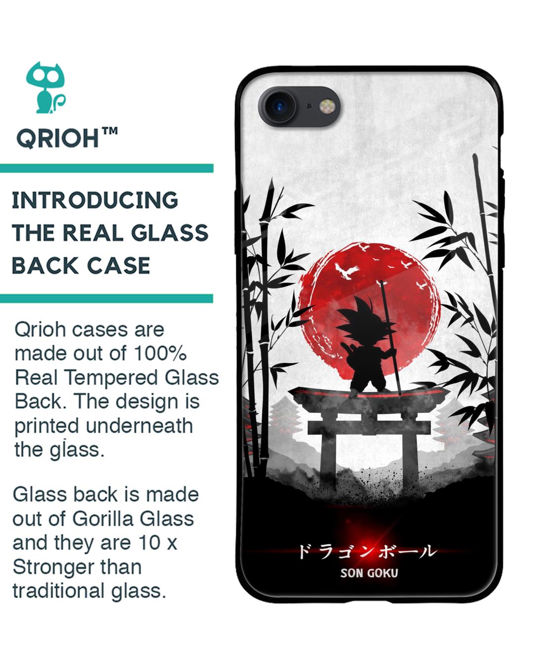 Shop Little Goku Japanese Premium Glass Case for Apple iPhone 7 (Shock Proof,Scratch Resistant)-Back