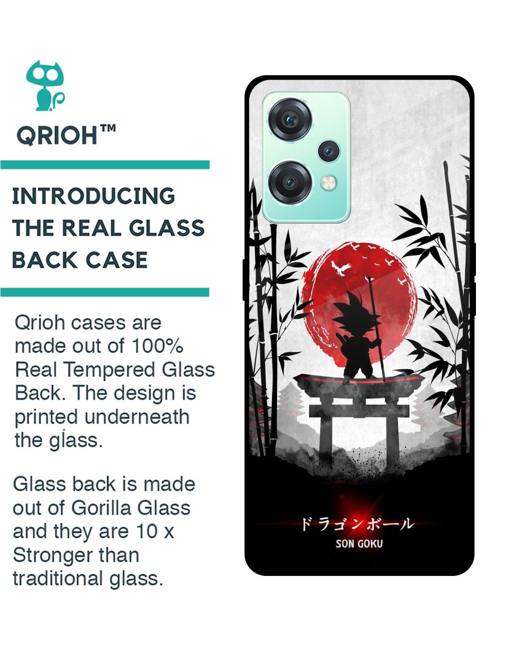 Shop Little Goku Japanese Premium Glass Case for OnePlus Nord CE 2 Lite 5G-Back