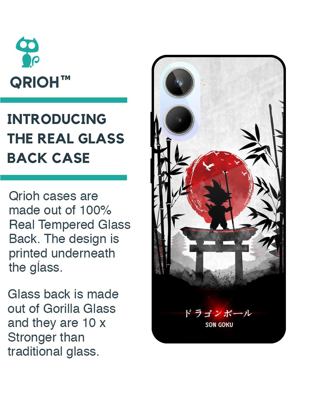 Shop Little Goku Japanese Premium Glass Case for Realme 10 5G(Shock Proof, Scratch Resistant)-Back