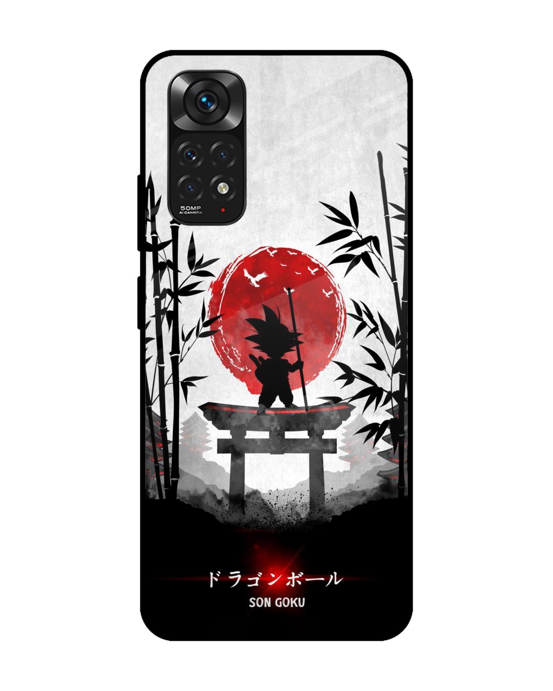 Buy Little Goku Japanese Premium Glass Case for Redmi Note 11 (Shock