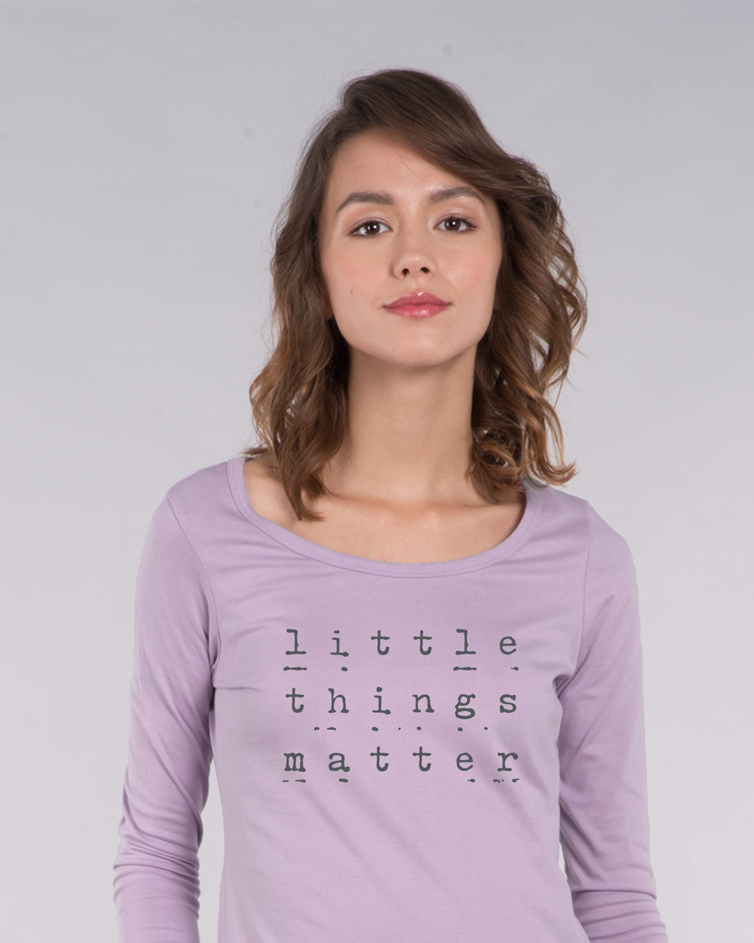 Little Things Matter Scoop Neck Full Sleeve T-Shirt