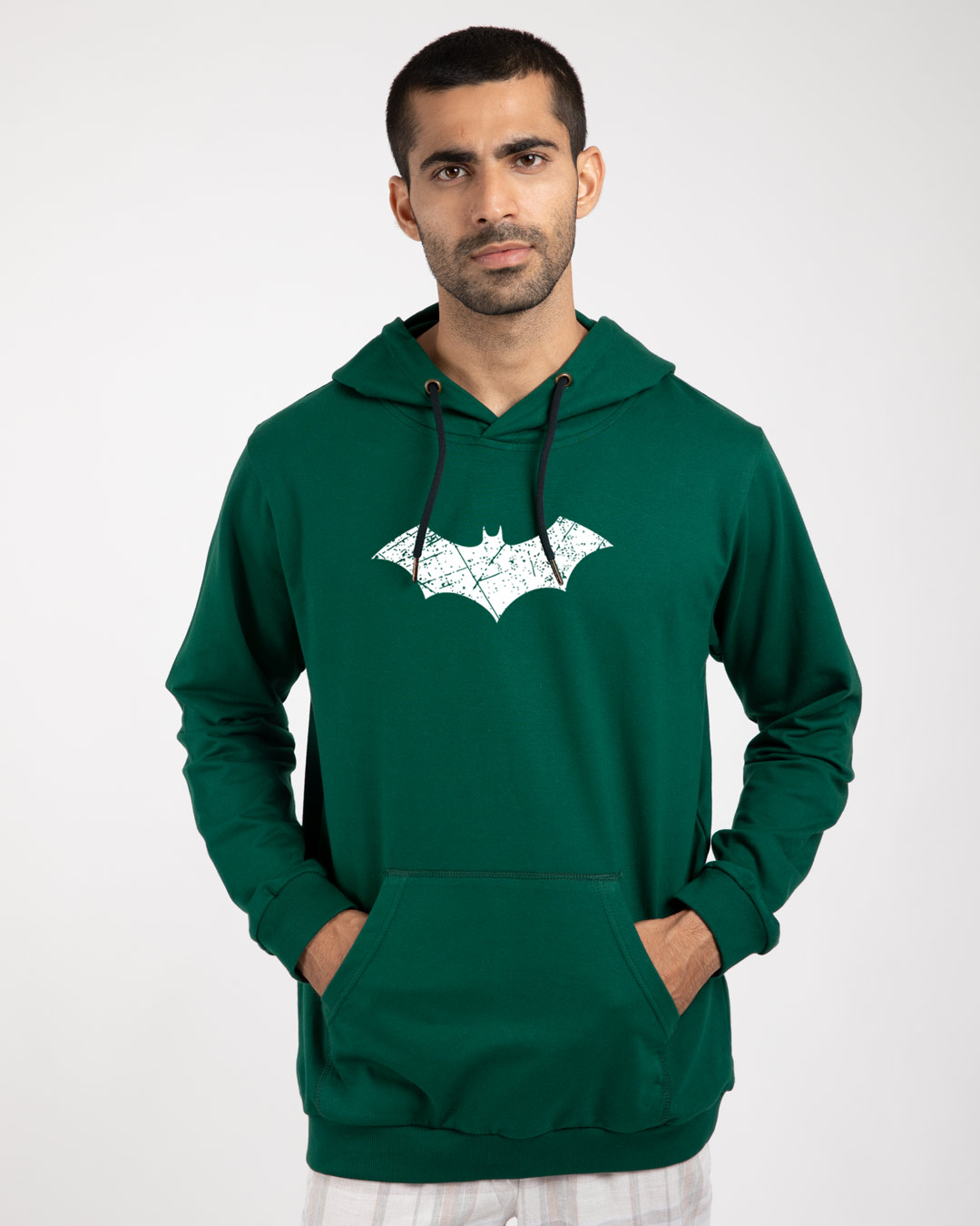 Shop Logo Batman Glow In Dark Fleece Hoodies (BML) -Back