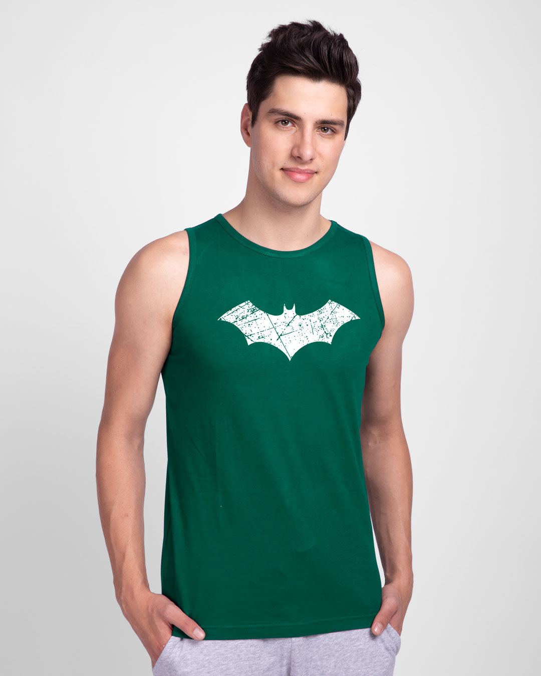 Shop Logo Batman Glow In Dark Vest (BML) -Back