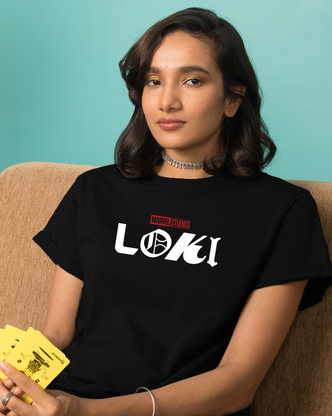 Buy Loki Logo Boyfriend T-Shirt (AVL 
