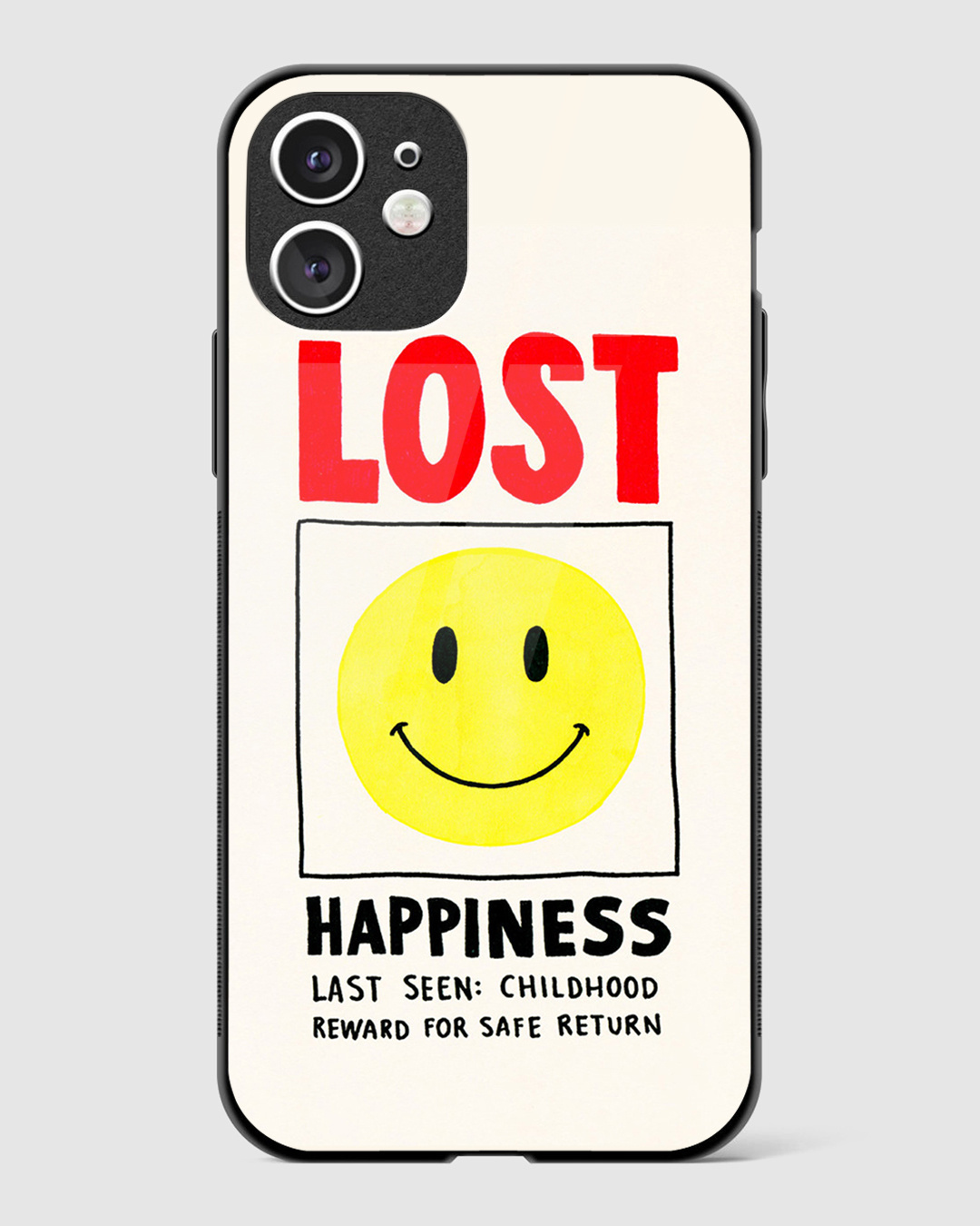 Buy Lost Happiness Premium Glass Case for Apple iPhone 11 Online in India  at Bewakoof