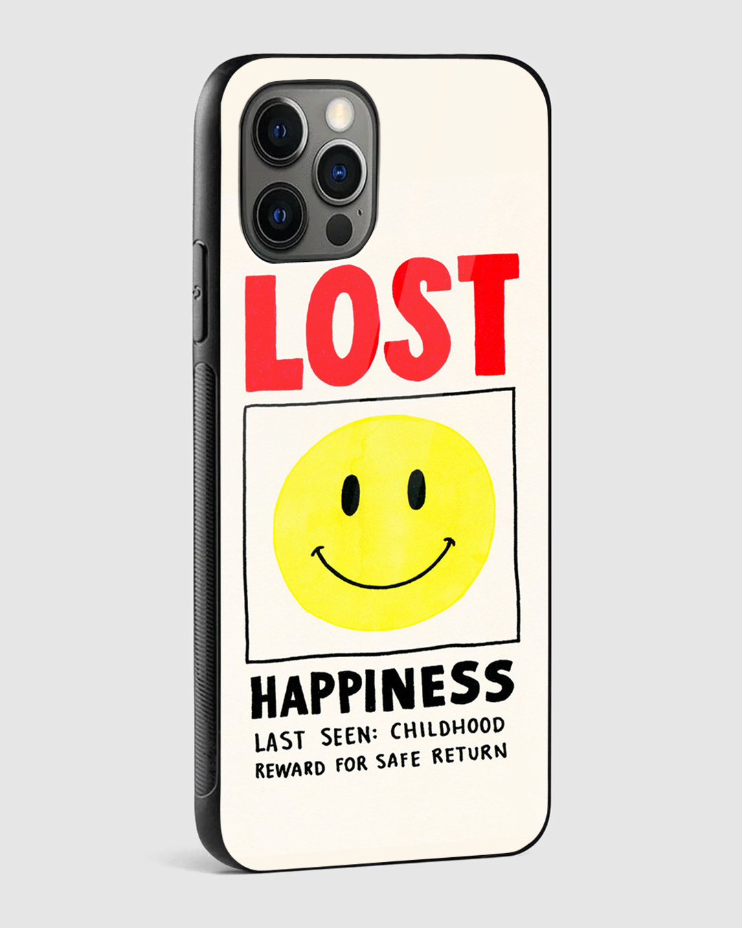 Shop Lost Happiness Premium Glass Case for Apple iPhone 14 Pro-Back