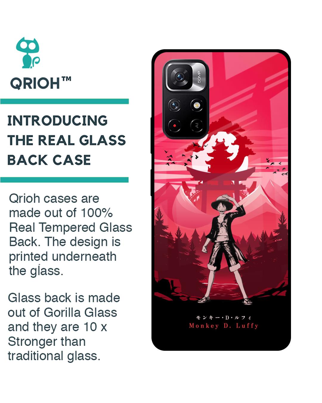 Shop Lost In Forest Premium Glass Case for Redmi Note 11T 5G (Shock Proof,Scratch Resistant)-Back