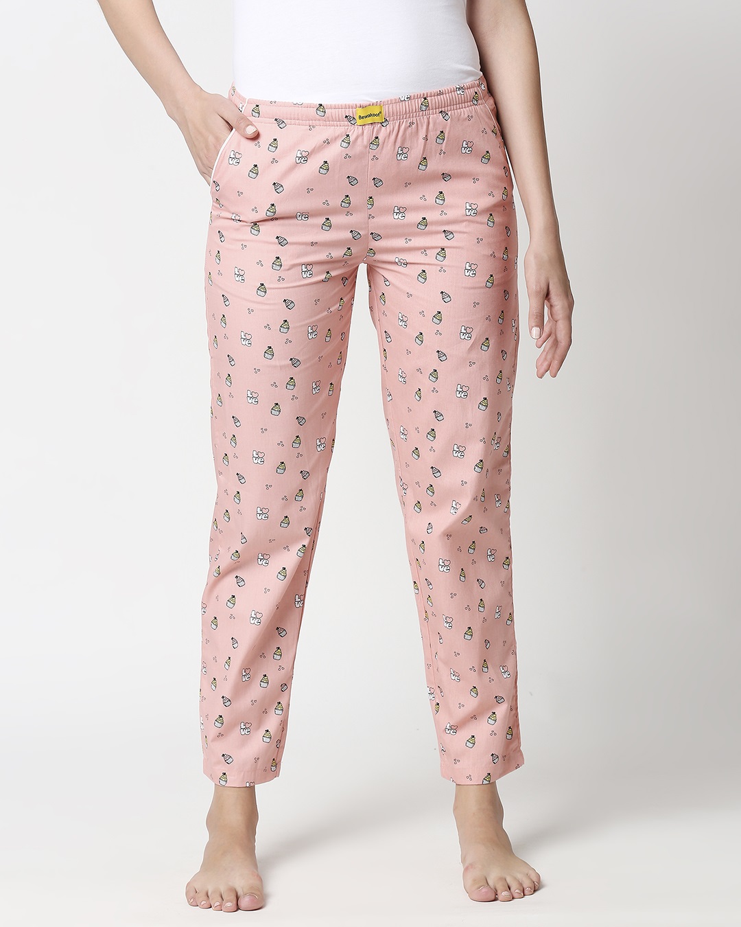 Shop Love Cupcake All Over Printed Pyjamas-Back