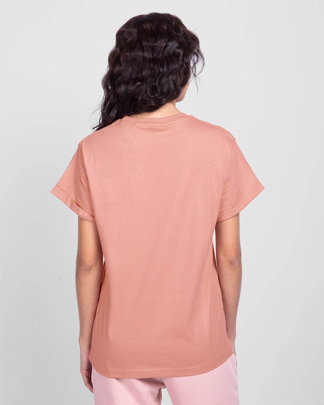 Shop Love to do Boyfriend T-Shirt Misty Pink-Back